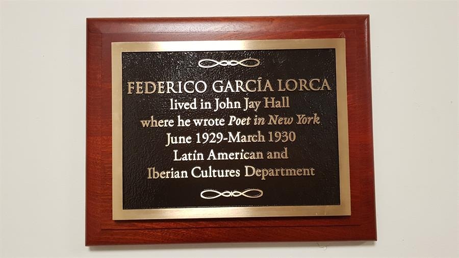 Fotografía del 27 de febrero donde aparece el Teatro de Casa Italiana de la Universidad de Columbia en Nueva York muy frecuentado por Federico García Lorca durante su estancia en el centro académico.