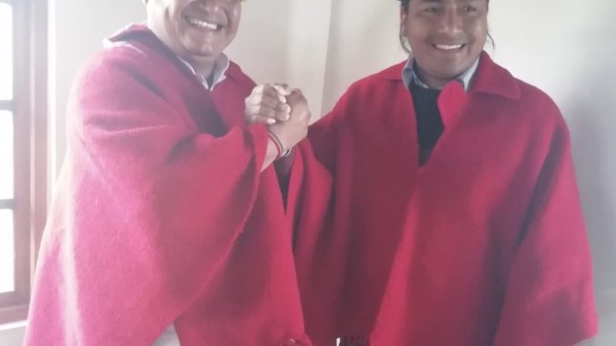 Jaime Vargas y Leonidas Iza CONAIE