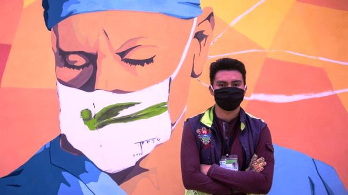PINTOR HOMENAJE MEDICOS