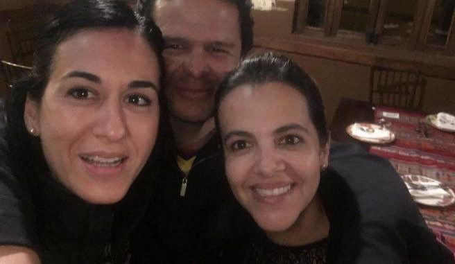 Alejandra, María Paula y Roldán