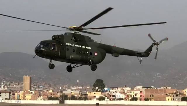 helicoptero de la Fuerza Aérea del Perú