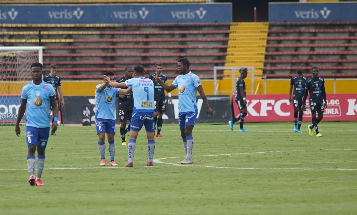 Quito, 18 de agosto de 2020. Momentos previos al partido por Liga Pro Banco Pichincha, el Independiente del Valle recibe a Macará en el estadio Olímpico Atahualpa. APIFOTO/Juan Ruiz