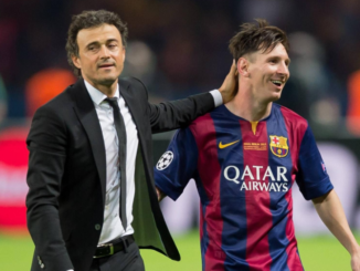 Messi y luis Enrique