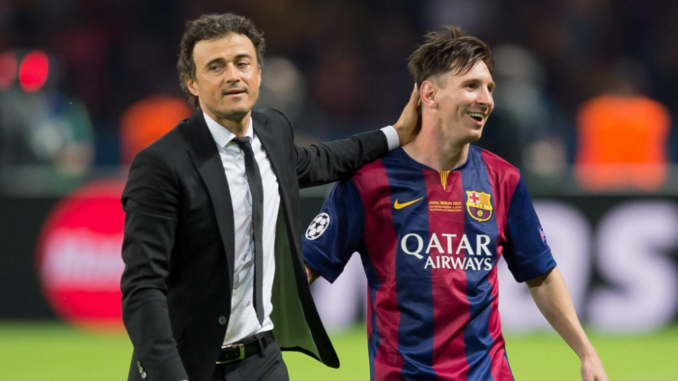 Luis enrique messi Messi y luis Enrique