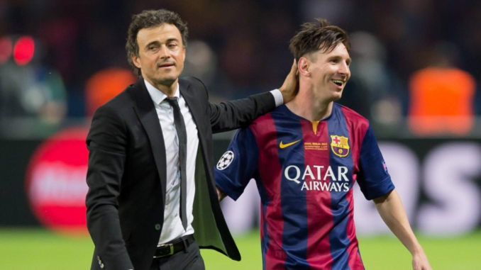 Messi y luis Enrique