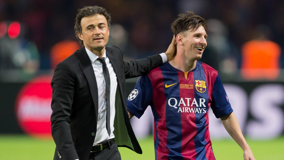 Messi y luis Enrique