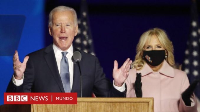 Joe Biden y esposa elecciones