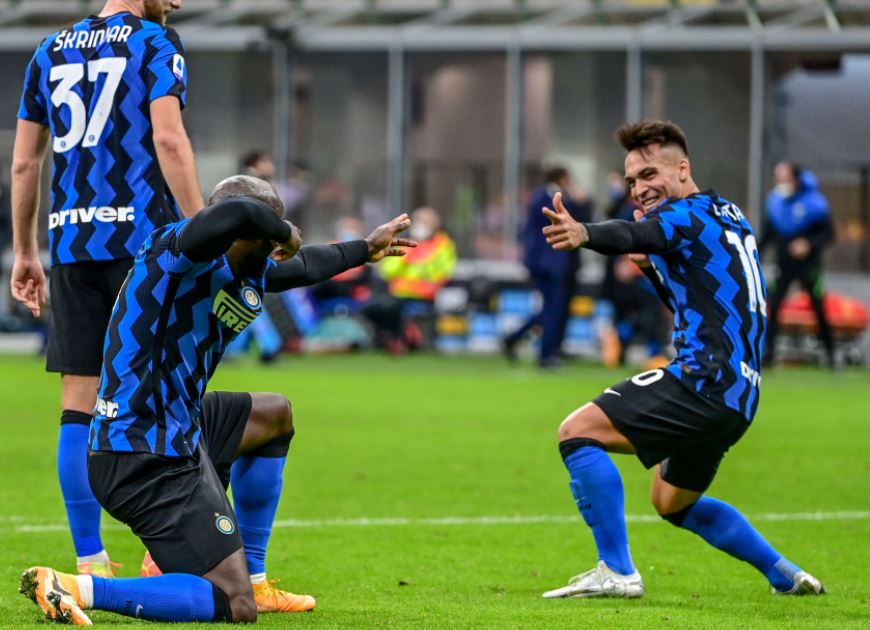 Inter - Lukaku y Lautaro Martínez 