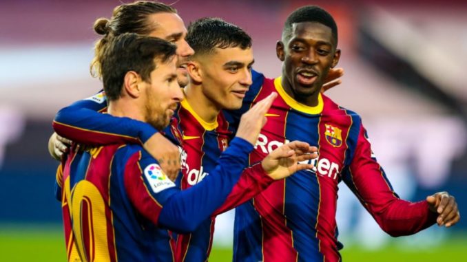 pedri messi Barcelona