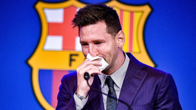 Messi llora dos