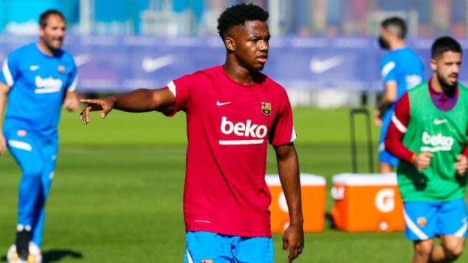 Fati back to training Fati back to training