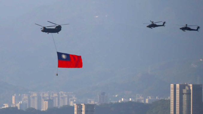 Taiwan: Military Huge Flag Flyover Amid China's Rising Threats