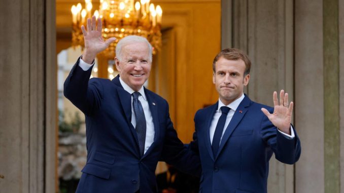 biden Macron Roma