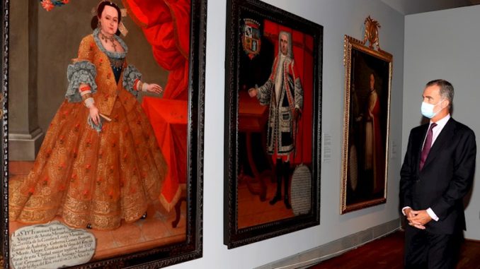 mujer de rojo museo del Prado iberomaerica