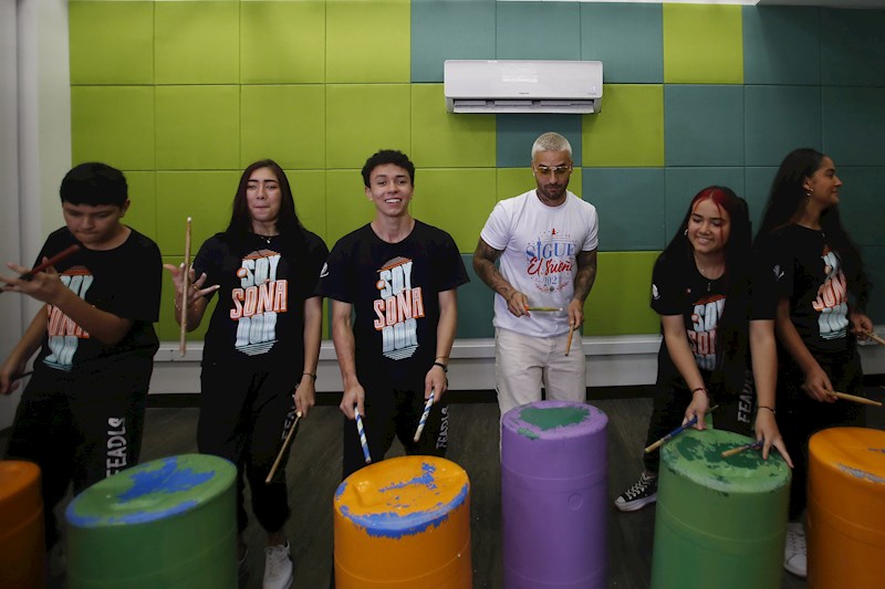 Maluma inaugura fundacion