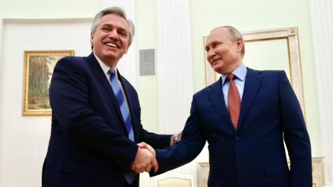 Alberto Fernández Vladímir Putin