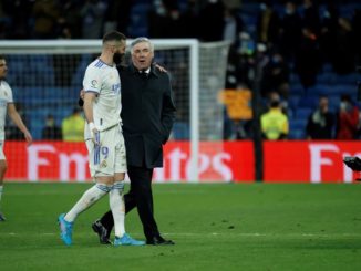 Benzema y Ancelotti