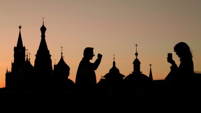 Sunset in Moscow
