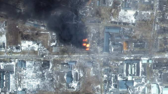 Satellite images of Ukraine