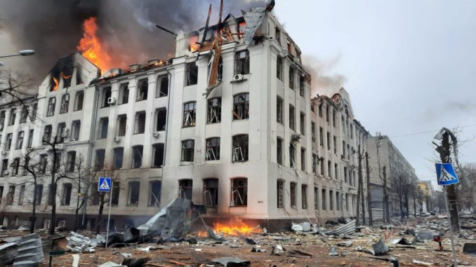 Ucrania destruida
