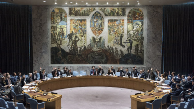 Security Council meetingMaintenance of international peace and security