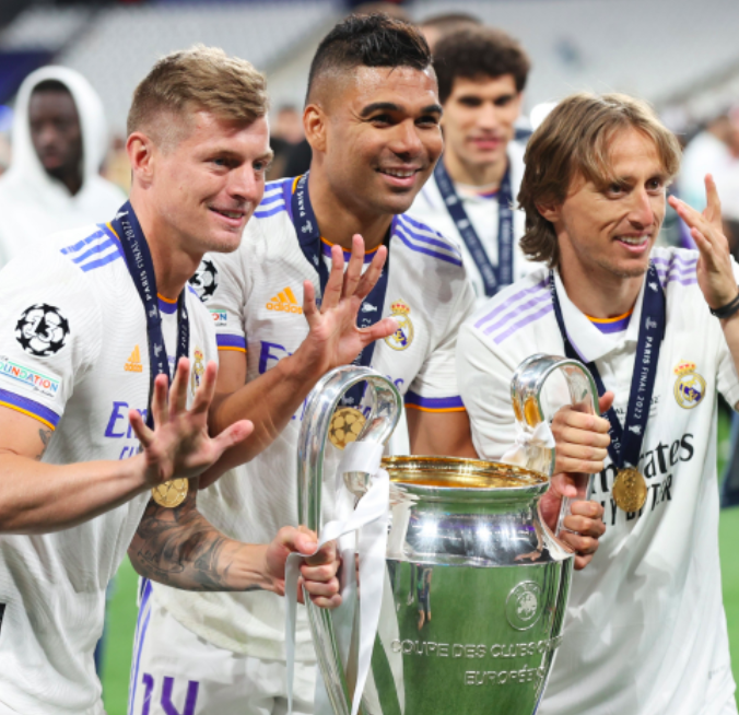 Modric, kroos, Casemiro y su quinta champions