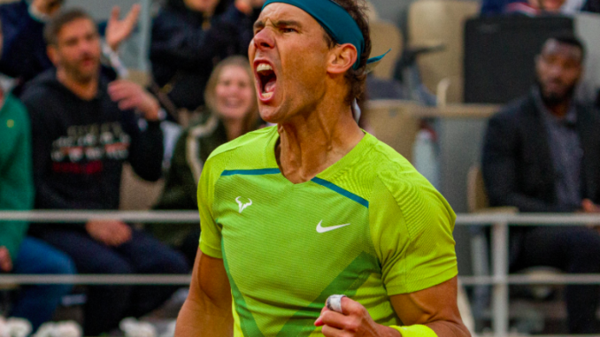 Nadal (Imagen tomada de redes sociales) @DAZN_ES Nadal (Imagen tomada de redes sociales) @DAZN_ES