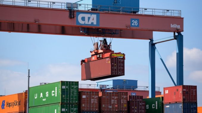 Terminal de contenedores en Alemania