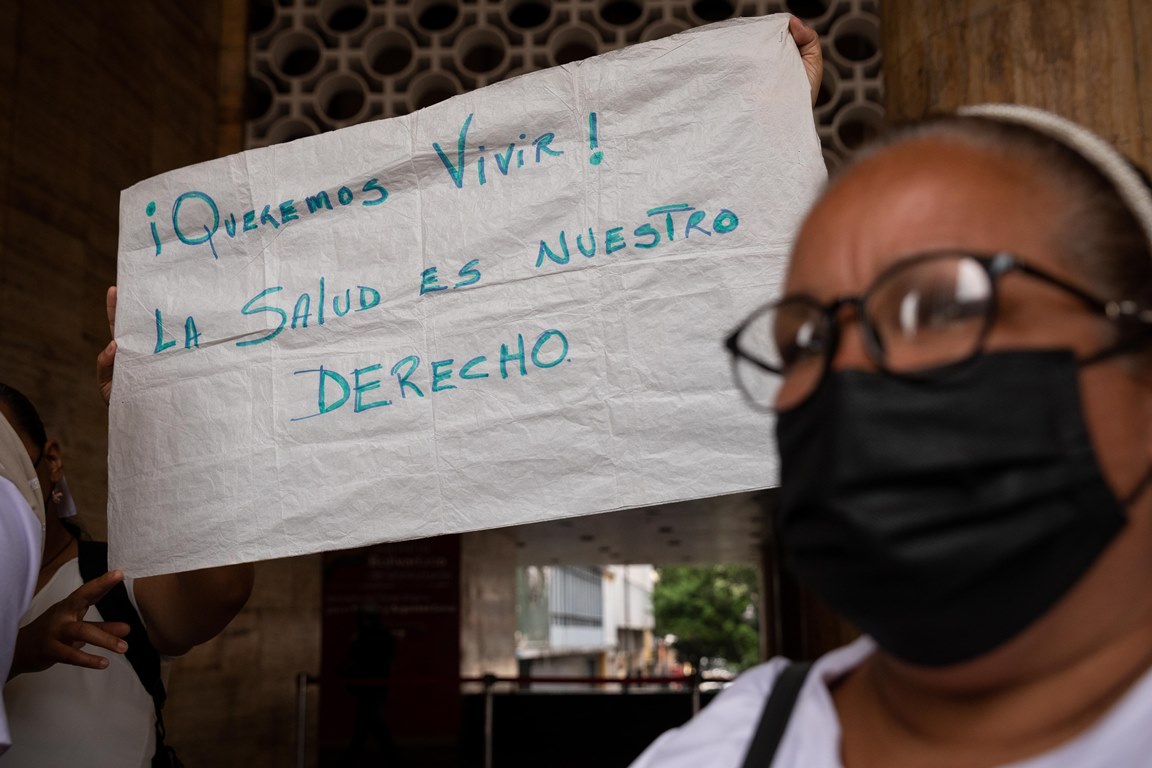 Pacientes oncológicos en Venezuela protestan por falta de medicamentos