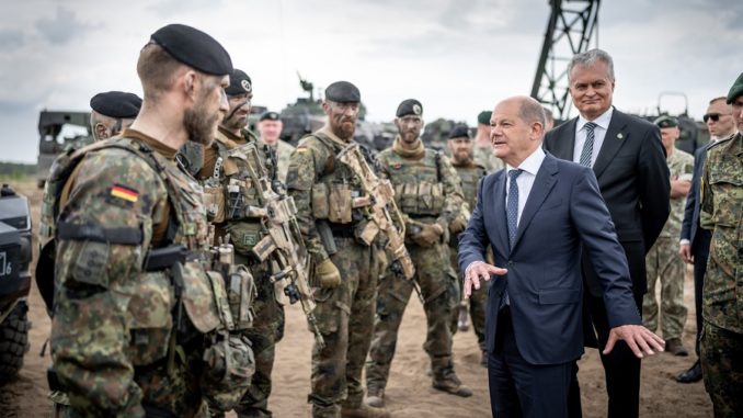 Scholz en Lituania