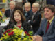 Luis García Montero, director del Instituto Cervantes, y la escritora brasileña Nelida Piñon, participan en un encuentro, hoy en la sede del Instituto en Río de Janeiro (Brasil). El Instituto Cervantes inauguró una biblioteca con los cerca de 8.000 libros que pertenecían al acervo personal de Nélida Piñón y que fueron donados por la escritora, en un acto en el que se comprometió a difundir y preservar la obra de la brasileña. EFE/ André Coelho
