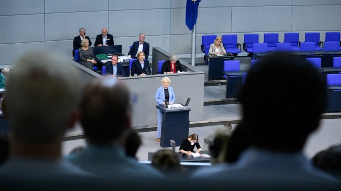 Sesión plenaria del Parlamento alemán
