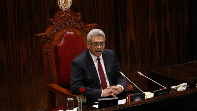 sri lanka presidente