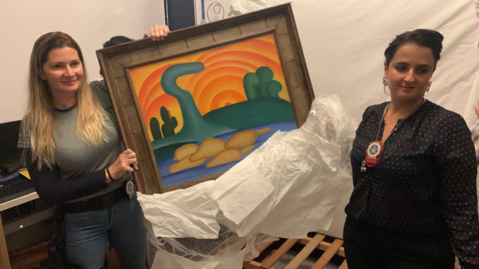 Hallan en Brasil cuadro robado de Tarsila do Amaral avaluado en 50 millones