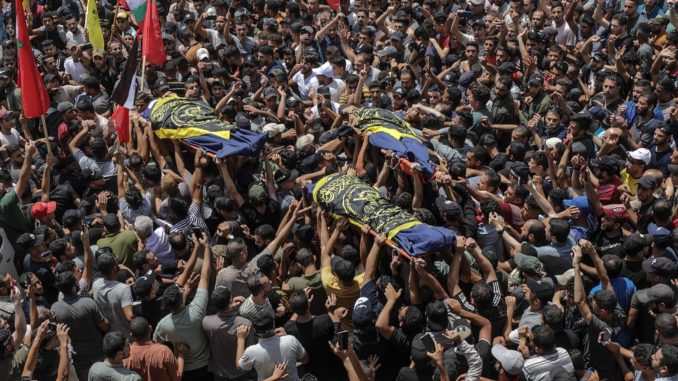 palestinos muertes