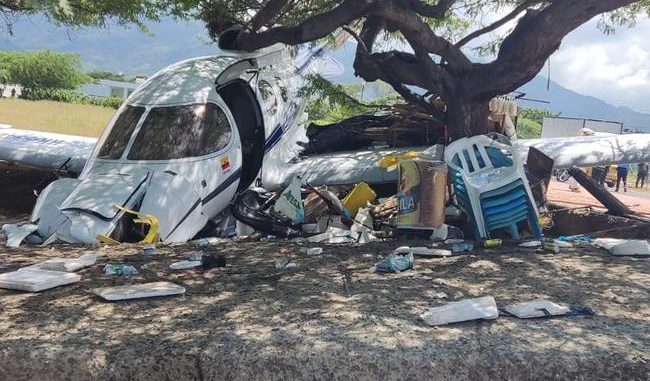 Foto: Avioneta accidentada/ Jader Fotalvo