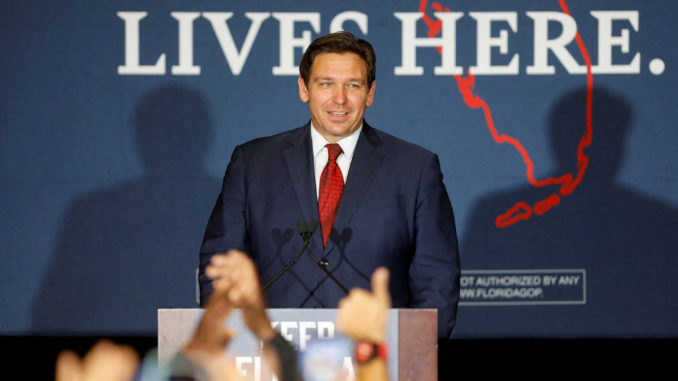 FILE PHOTO: DeSantis hosts a rally in Tampa after primary