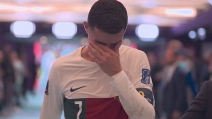 ronaldo llora