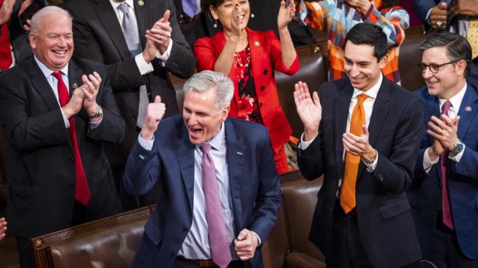 McCarthy elected US House Speaker on 15th vote