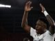 SEVILLA, 06/05/2023.- El delantero brasileño del Real Madrid, Vinicius Jr., celebra el primer gol del equipo madridista durante el encuentro correspondiente a la final de la Copa del Rey que disputan hoy sábado frente a Osasuna en el estadio La Cartuja de Sevilla. EFE/Julio Muñoz.