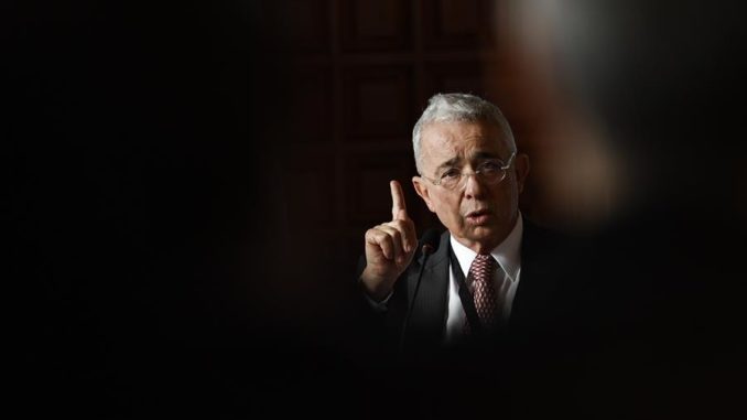 Álvaro Uribe, expresidente colombiano. EFE/Biel Aliño