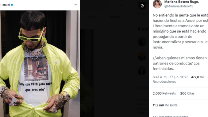 Anuel y su camiseta sobre Karol G: ¿se ha pasado de la raya?