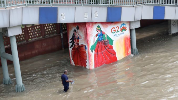 Inundación en Nueva Delhi