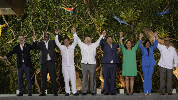 Cumbre presidencial de la Amazonía en la ciudad brasileña de Belém