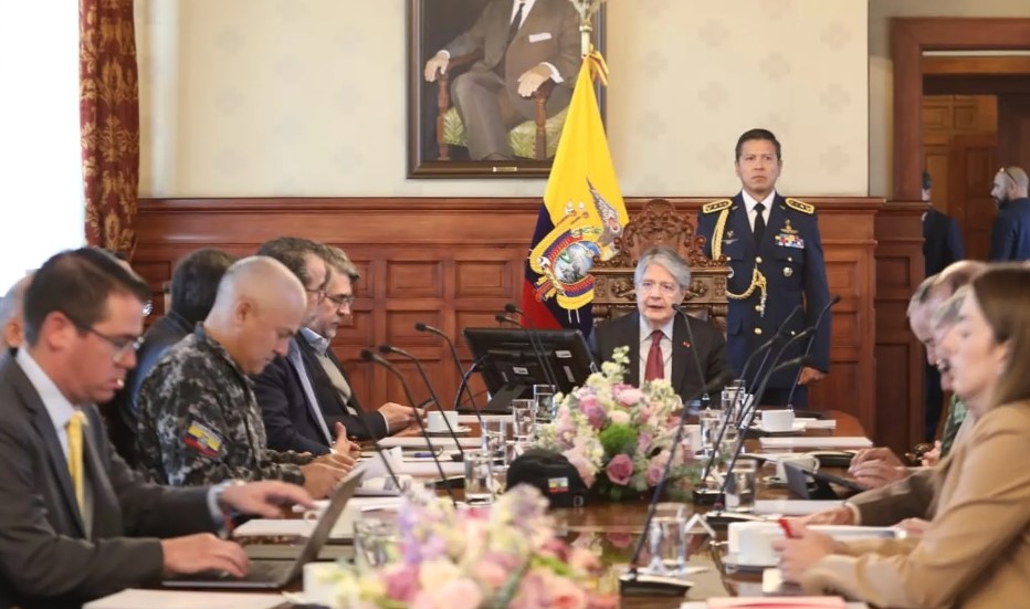 Lasso y Gabinete de Seguridad se reúnen en Carondelet