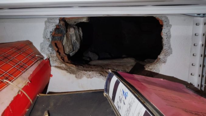 Underground tunnel linking apartment building with nearby court depot in Podgorica
