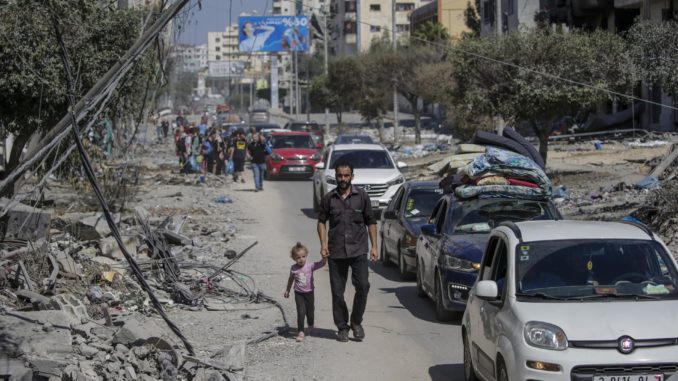 Residents flee Gaza City ahead of expected Israeli ground invasion