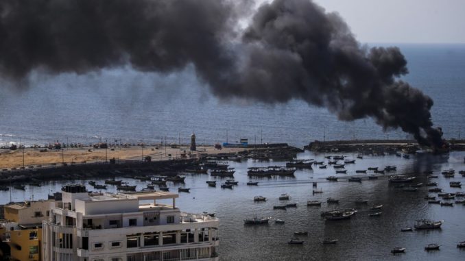 Israeli strike on Gaza port