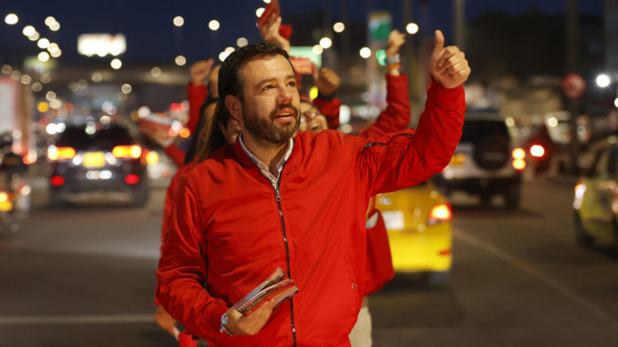 Recorrido de Carlos Gal·n por las calles de Bogot·