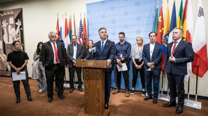 UN Security Council meeting on the ongoing Israel-Palestinian conflict